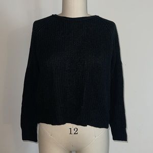 No Comment Sweater With Cutout Sleeves And Back
